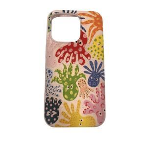 Pela Phone Case iPhone 16 Pro Pink MagSafe Compostable Speckled Eco Cover